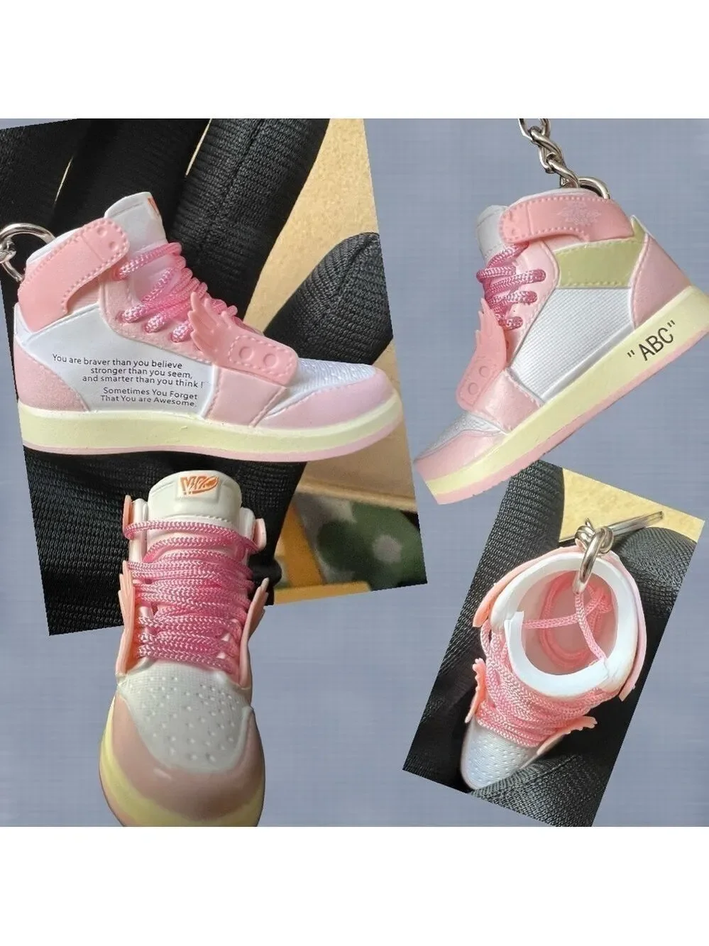 3D Mini Sneaker & Basketball Collectors Edition Keychain with 3D Shoebox